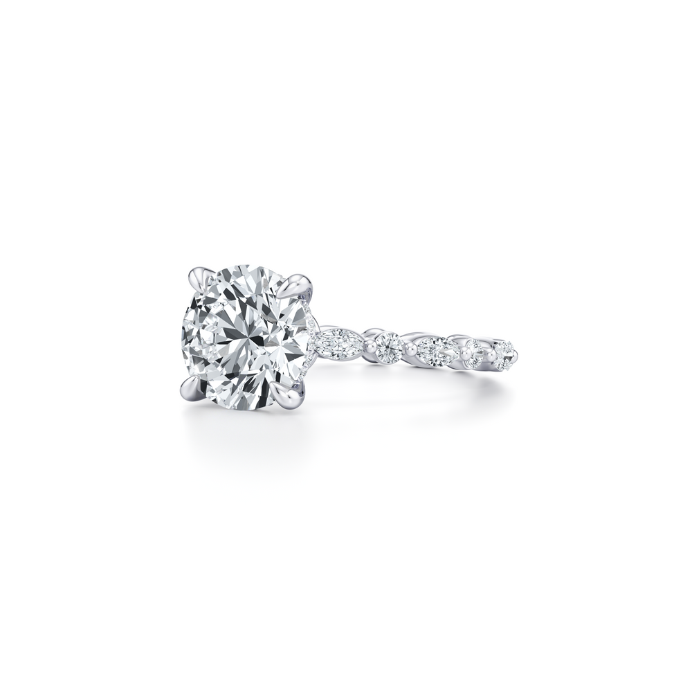 Vivienne Heritage Solitaire Lab Diamond Engagement Ring image 2
