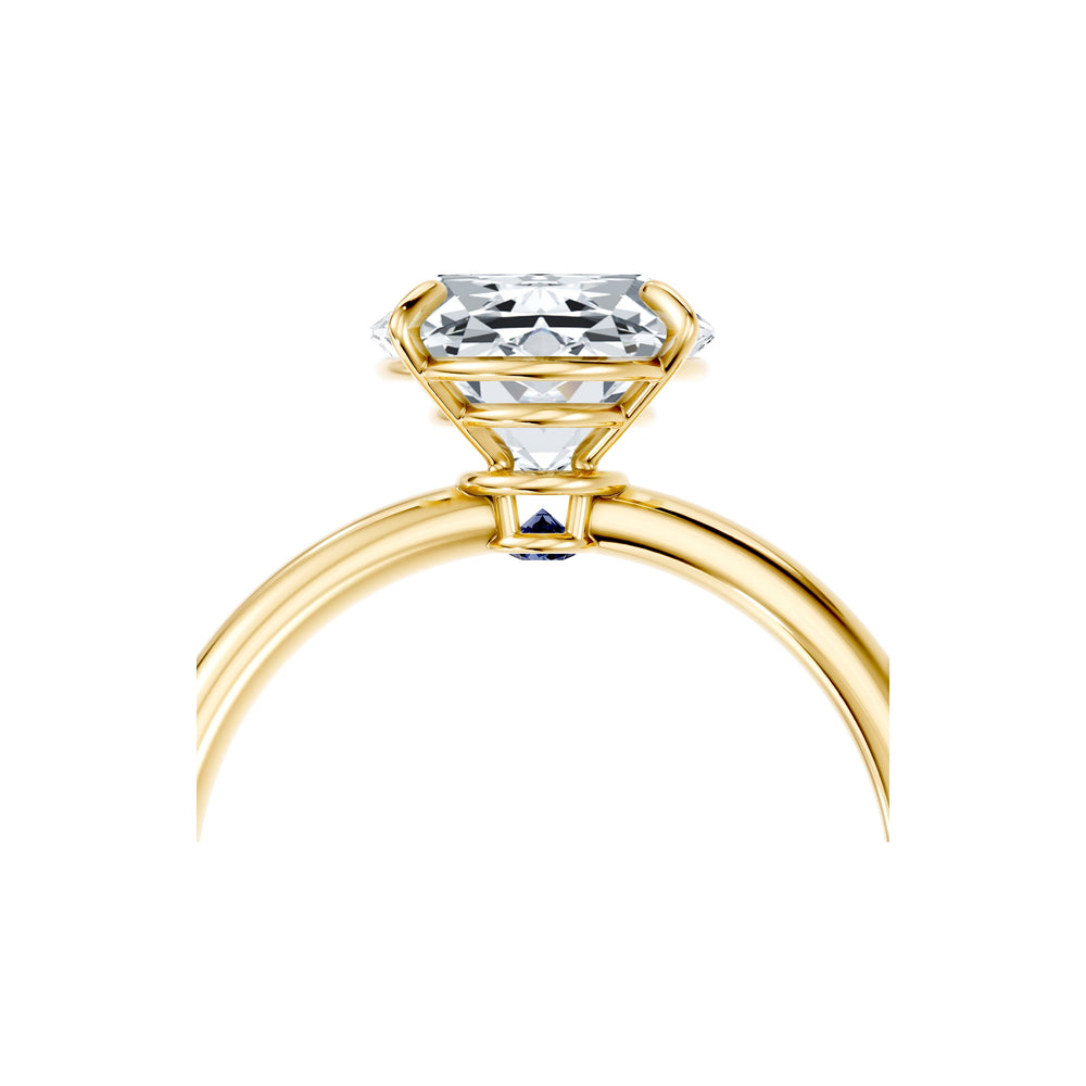 Claire Oval Cut Lab Diamond Solitaire Engagement Ring image 5