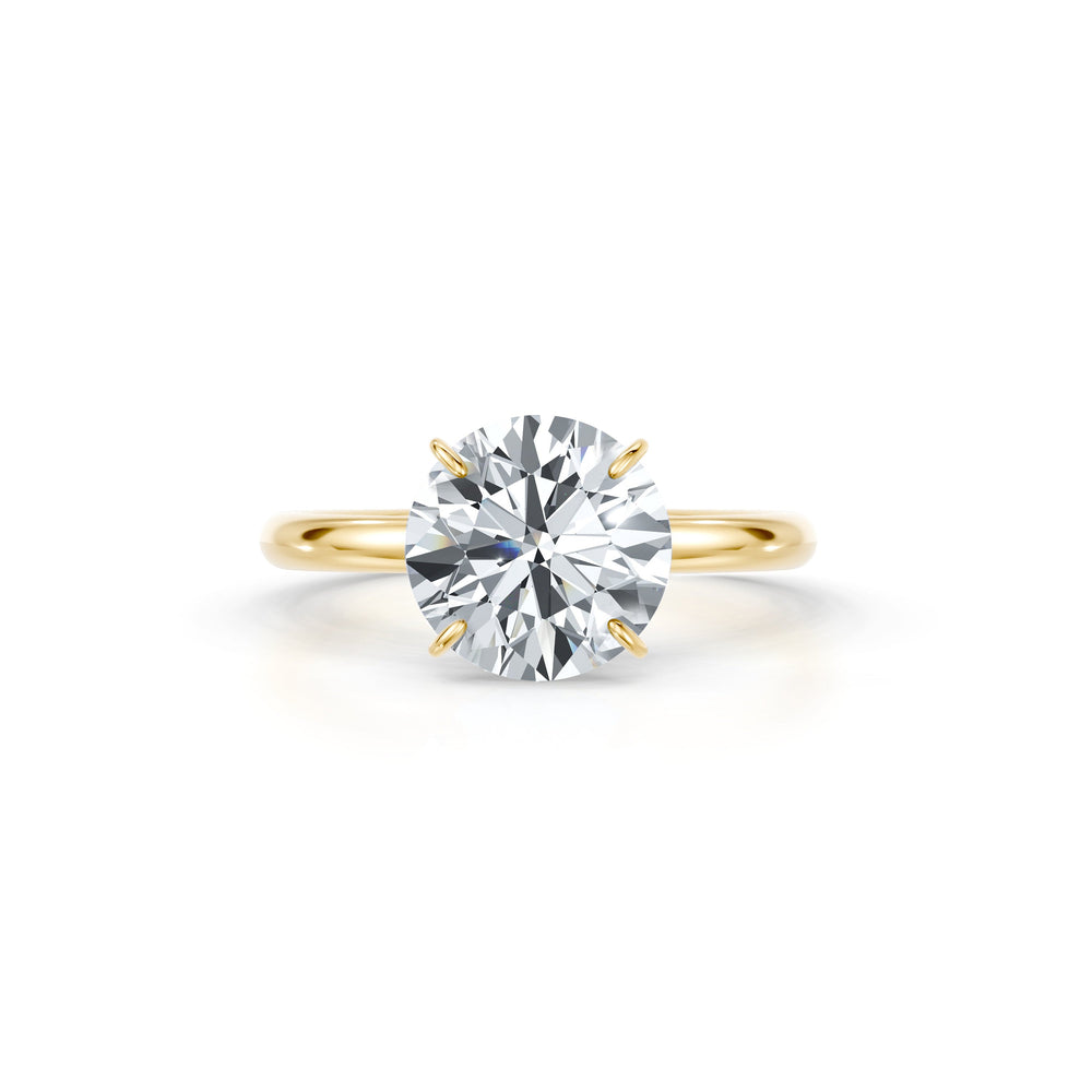 Claire Round Brilliant Cut Lab Diamond Solitaire Engagement Ring image 1