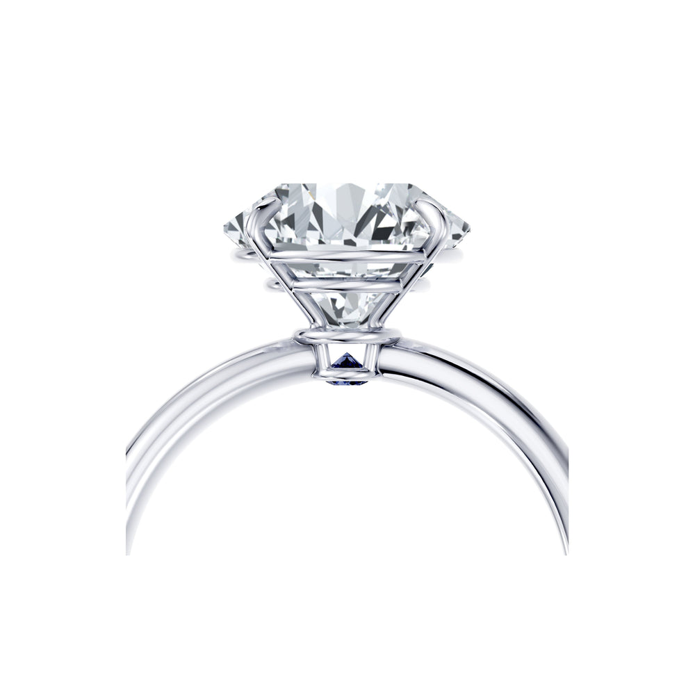 Claire Round Brilliant Cut Lab Diamond Solitaire Engagement Ring image 5