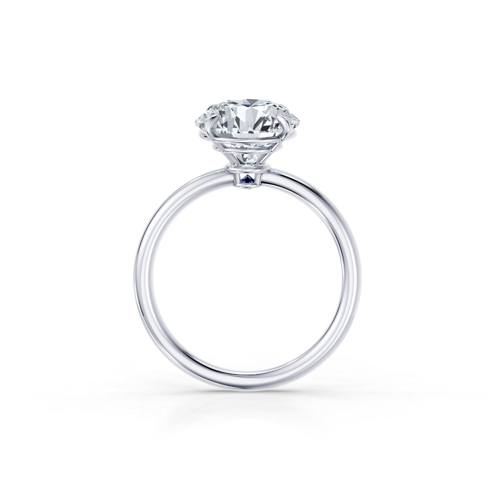 Claire Round Brilliant Cut Lab Diamond Solitaire Engagement Ring image 4
