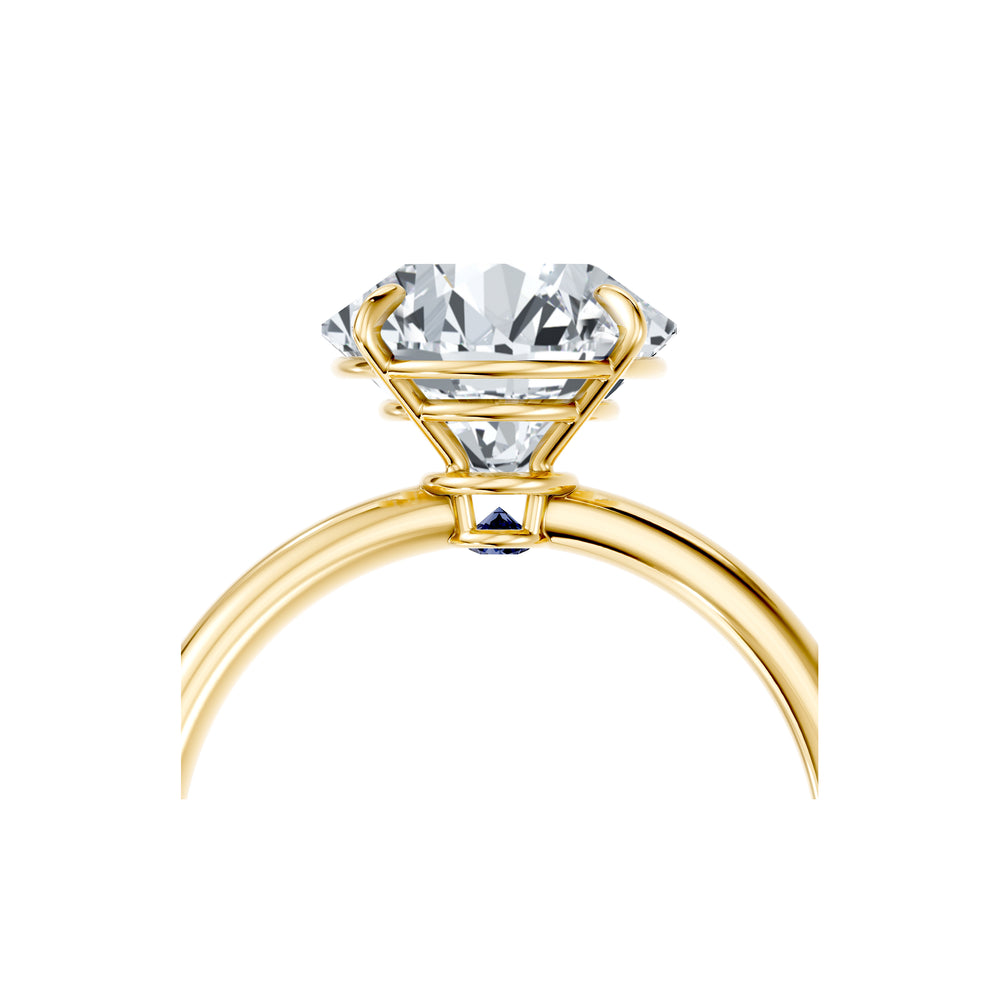 Claire Round Brilliant Cut Lab Diamond Solitaire Engagement Ring image 5