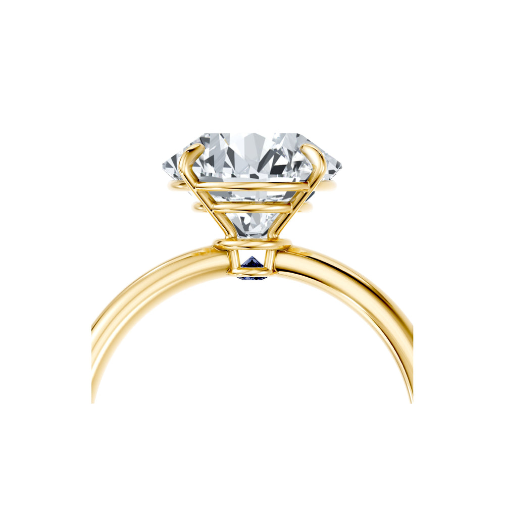 Claire Round Brilliant Cut Lab Diamond Solitaire Engagement Ring image 5