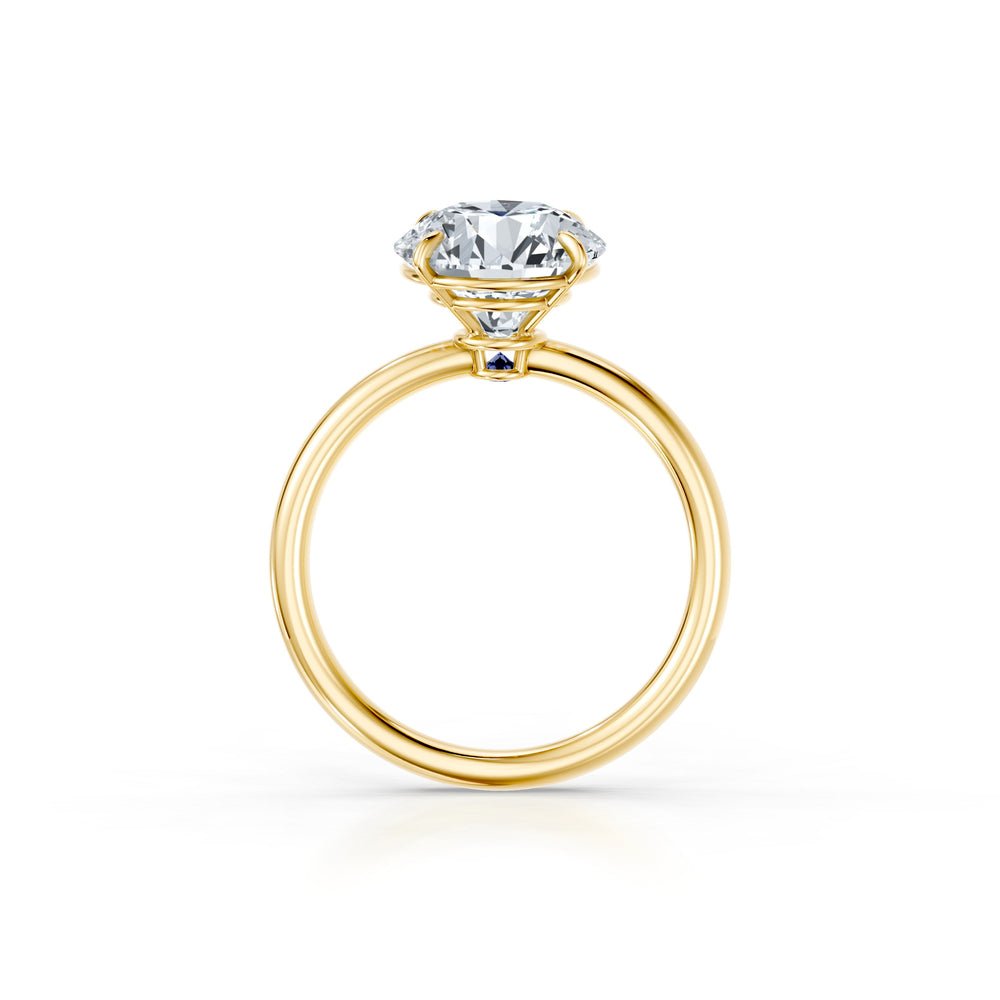 Claire Round Brilliant Cut Lab Diamond Solitaire Engagement Ring image 4