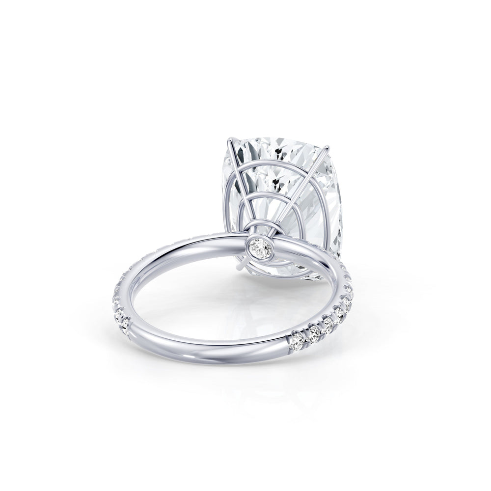 High Jewelry | Claire Cushion Cut Lab Diamond Solitaire Engagement Ring image 3