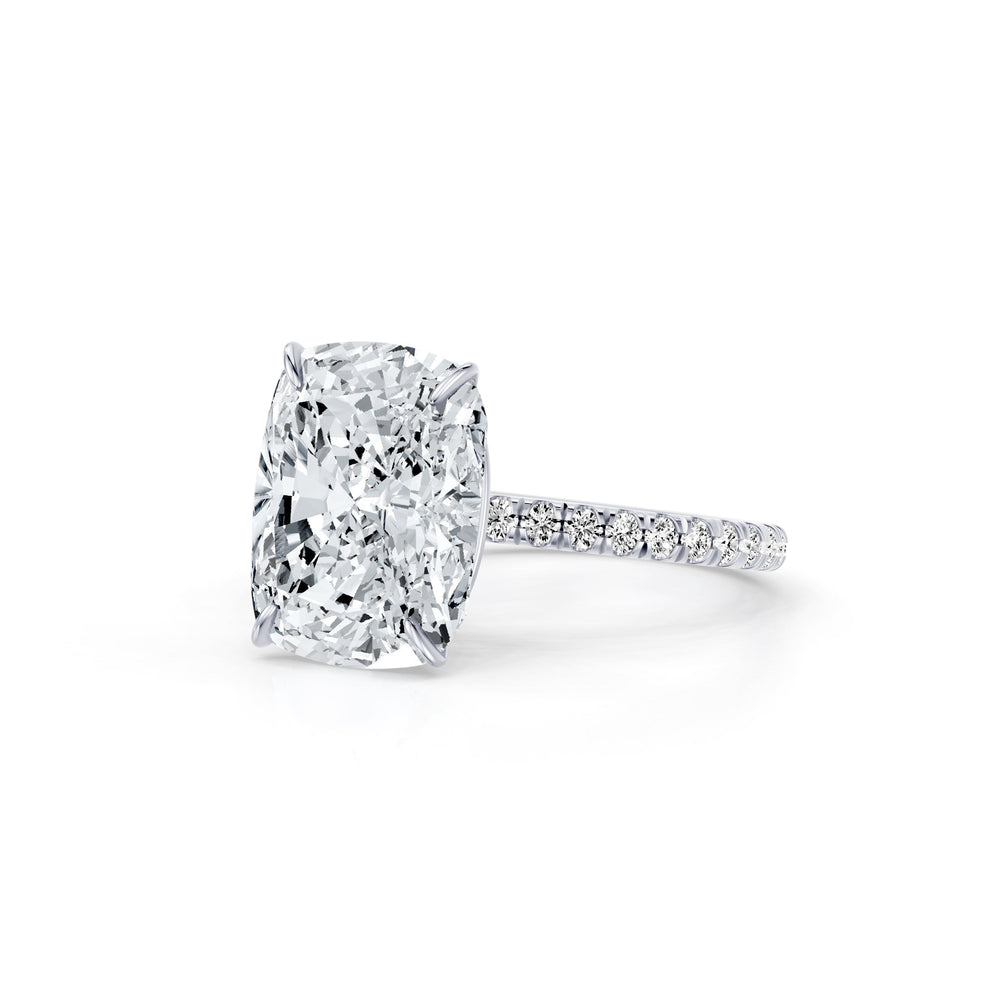 High Jewelry | Claire Cushion Cut Lab Diamond Solitaire Engagement Ring image 2