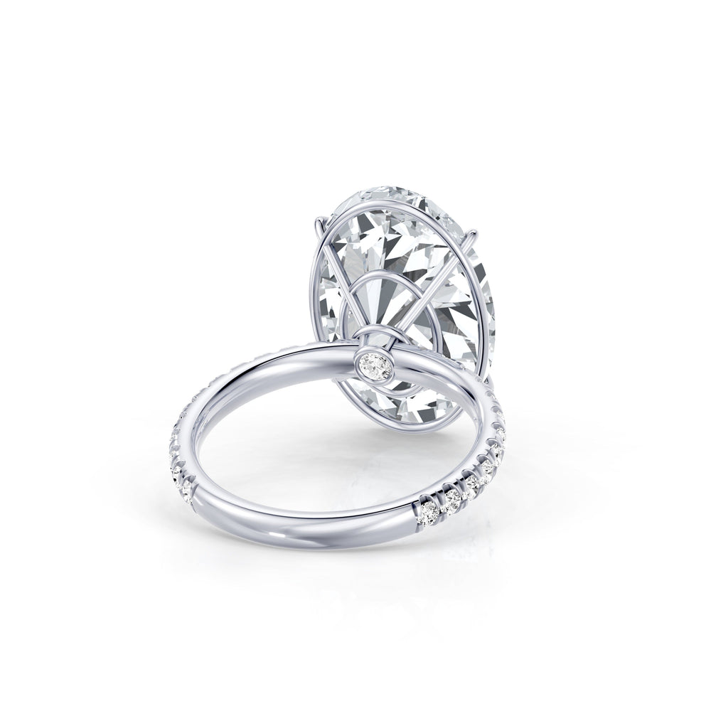 High Jewelry | Claire Oval Cut Lab Diamond Solitaire Engagement Ring image 3