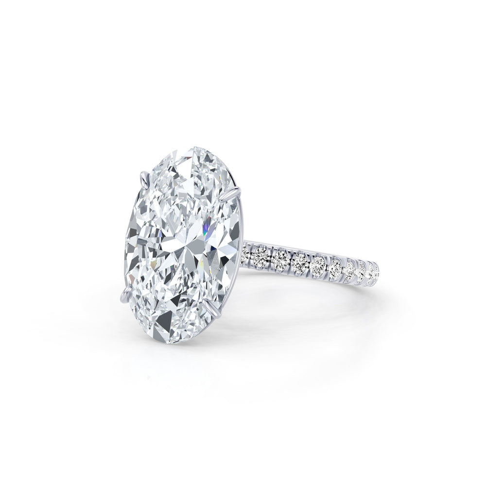 High Jewelry | Claire Oval Cut Lab Diamond Solitaire Engagement Ring image 2