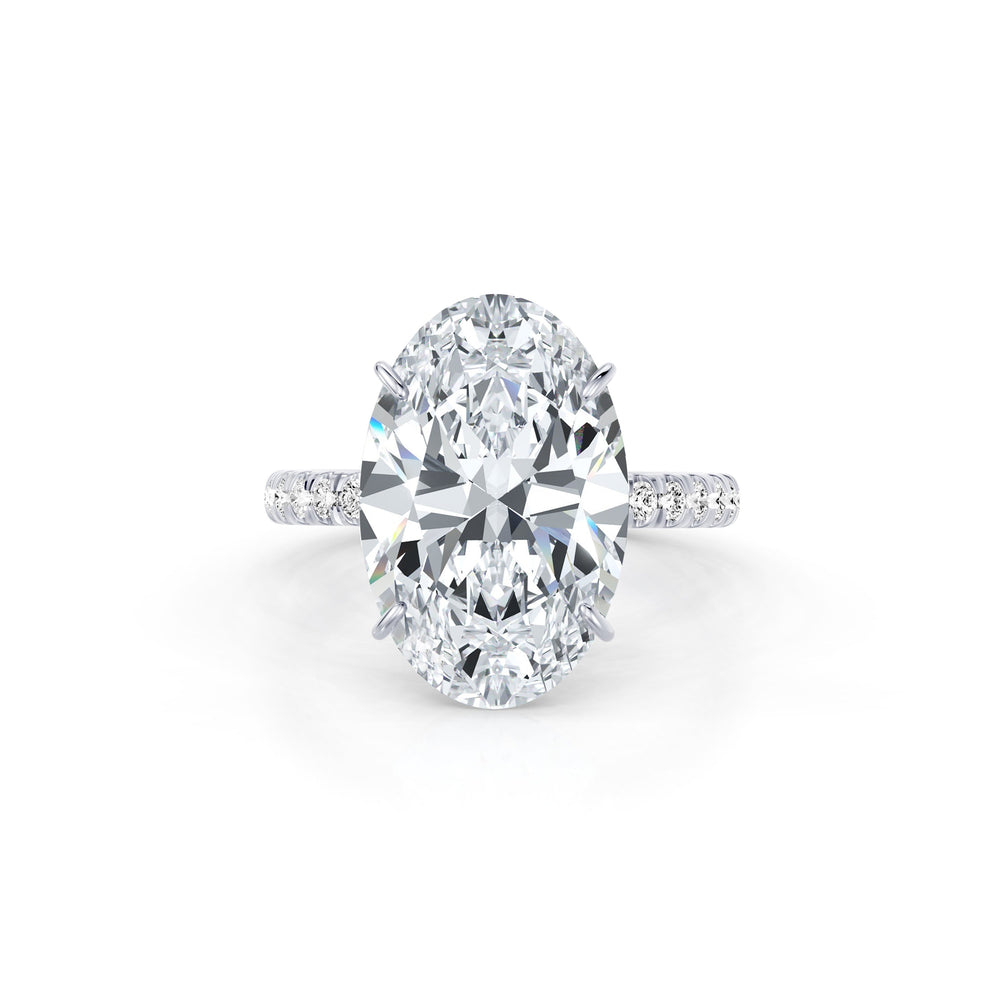 High Jewelry | Claire Oval Cut Lab Diamond Solitaire Engagement Ring image 1