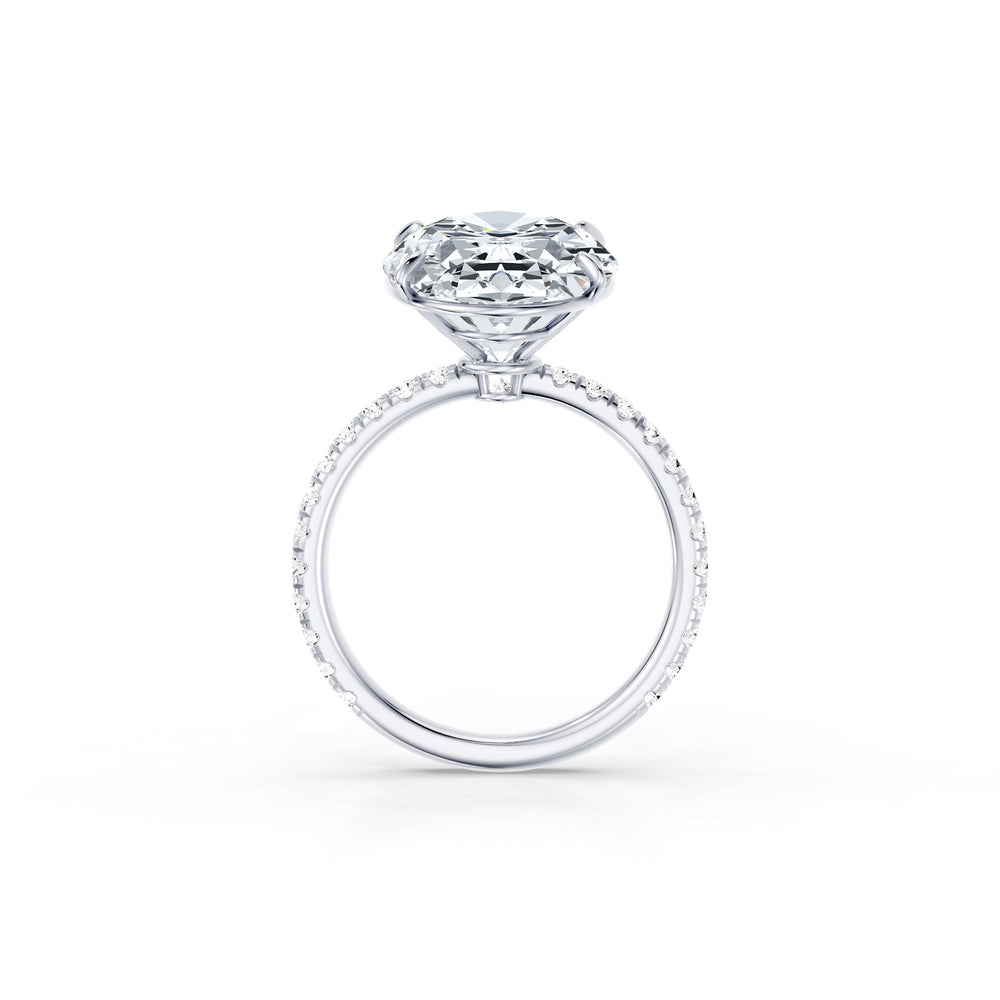 High Jewelry | Claire Oval Cut Lab Diamond Solitaire Engagement Ring image 4
