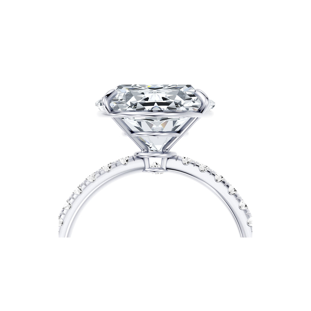 High Jewelry | Claire Oval Cut Lab Diamond Solitaire Engagement Ring image 5
