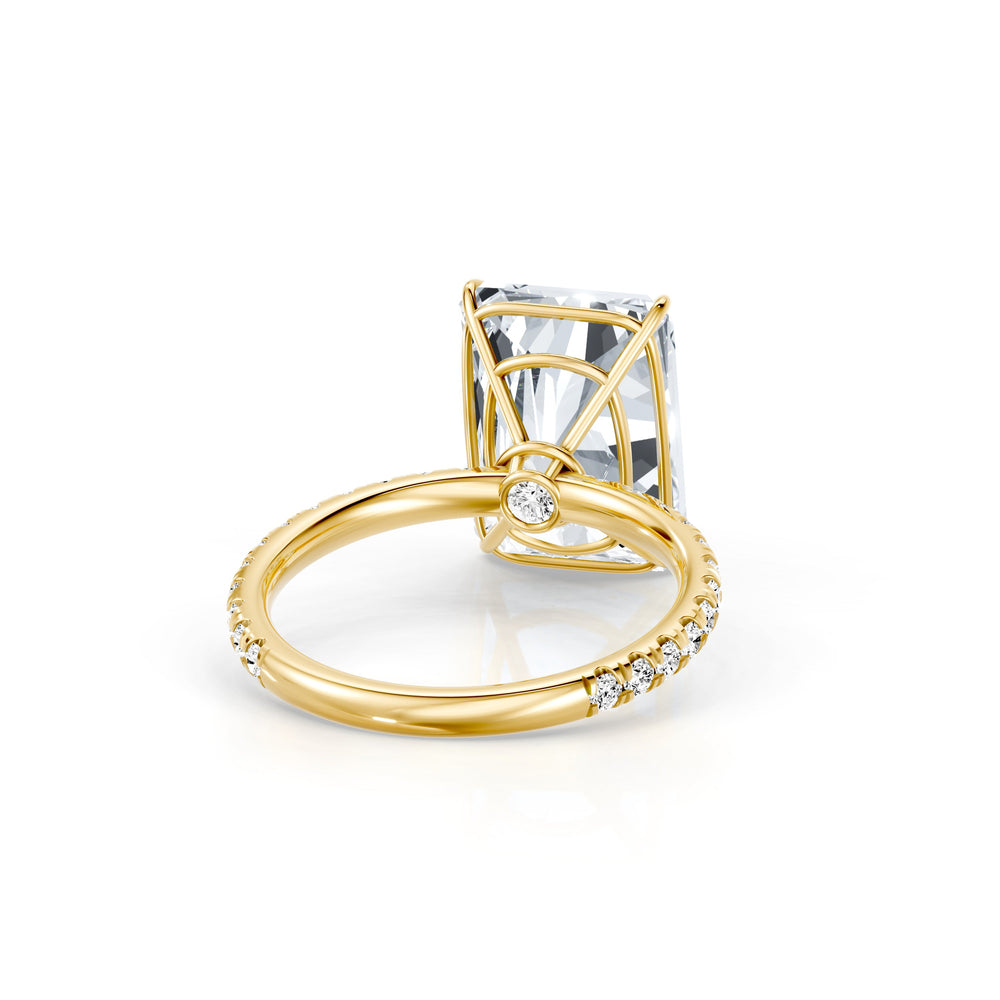 High Jewelry | Claire Radiant Cut Lab Diamond Solitaire Engagement Ring image 3