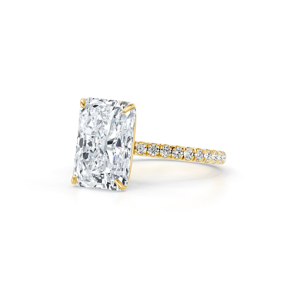 High Jewelry | Claire Radiant Cut Lab Diamond Solitaire Engagement Ring image 2