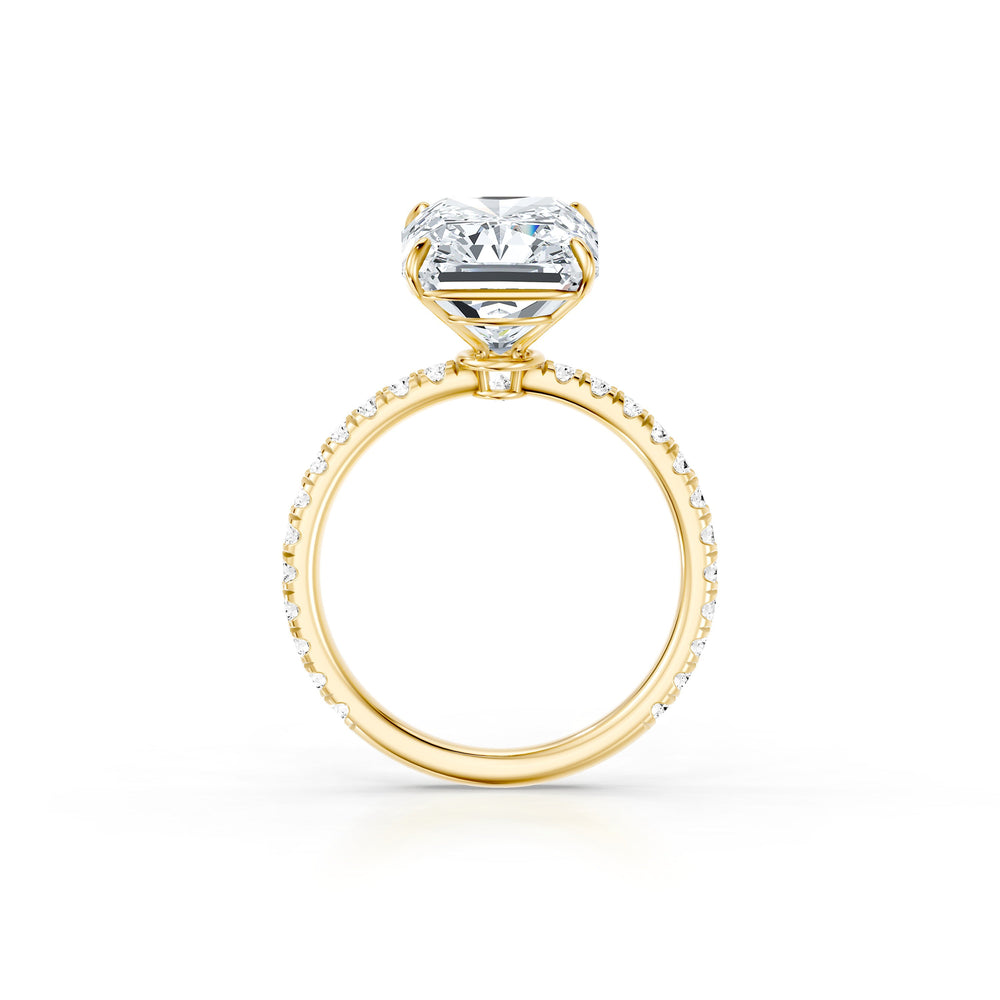 High Jewelry | Claire Radiant Cut Lab Diamond Solitaire Engagement Ring image 4