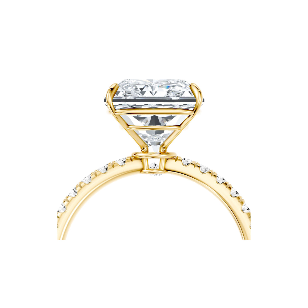 High Jewelry | Claire Radiant Cut Lab Diamond Solitaire Engagement Ring image 5