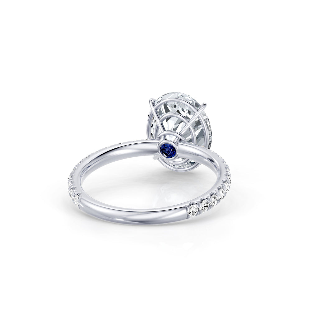 Claire Oval Cut Lab Diamond Solitaire Engagement Ring image 3