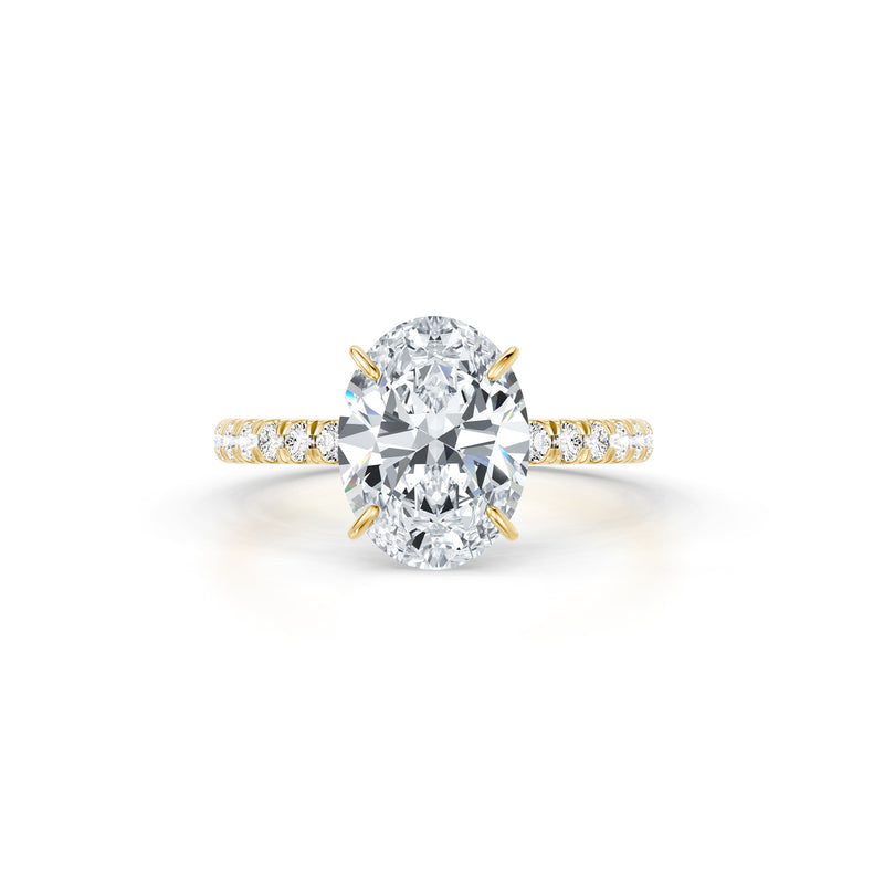 Claire Oval Cut Lab Diamond Solitaire Engagement Ring image 1