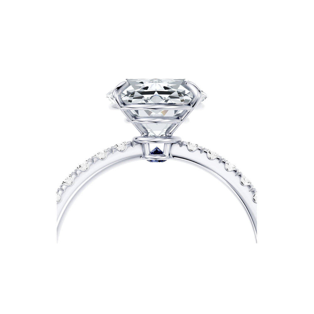 Claire Oval Cut Lab Diamond Solitaire Engagement Ring image 5
