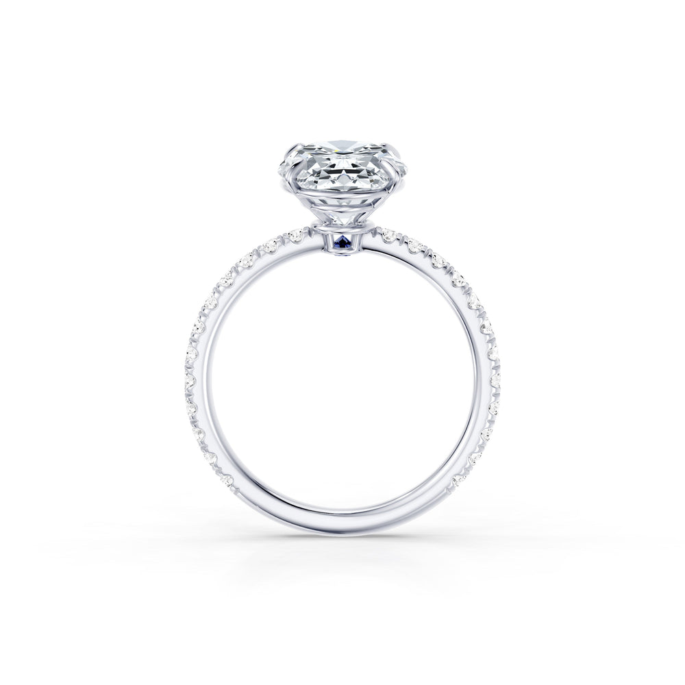 Claire Oval Cut Lab Diamond Solitaire Engagement Ring image 4