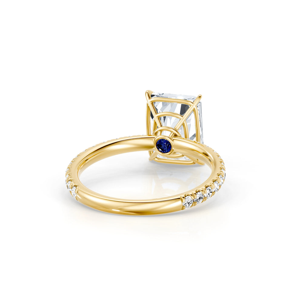 Claire Radiant Cut Lab Diamond Solitaire Engagement Ring image 3
