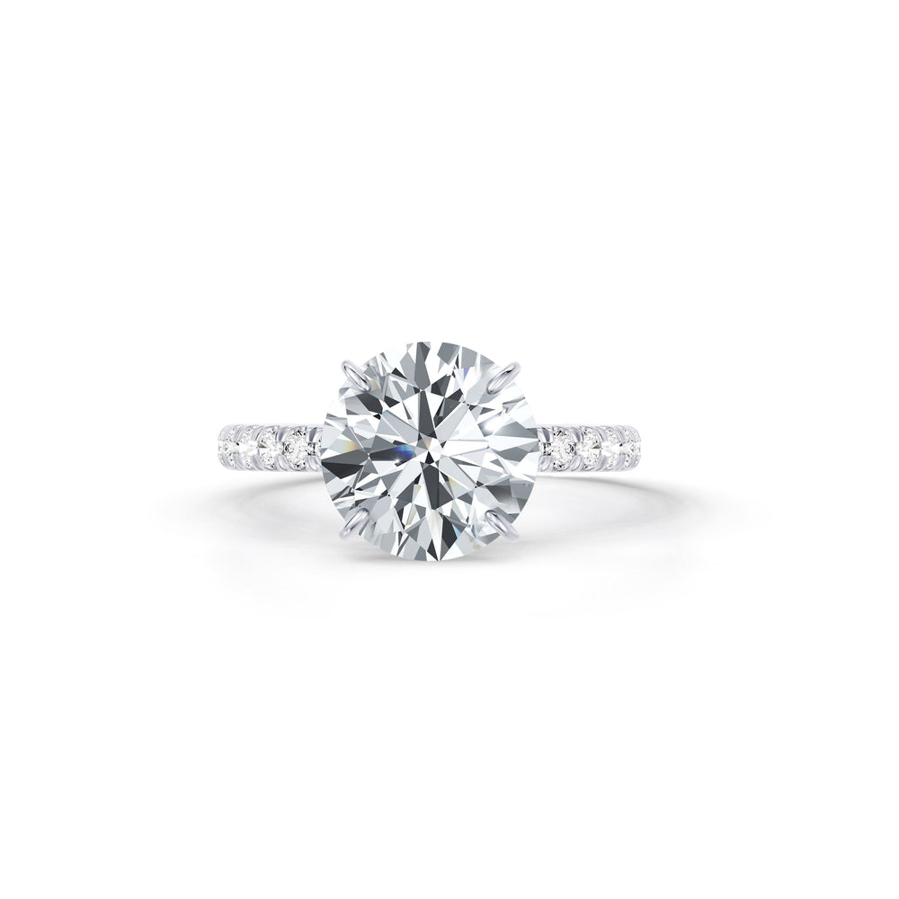 Claire Round Brilliant Cut Lab Diamond Solitaire Engagement Ring image 1