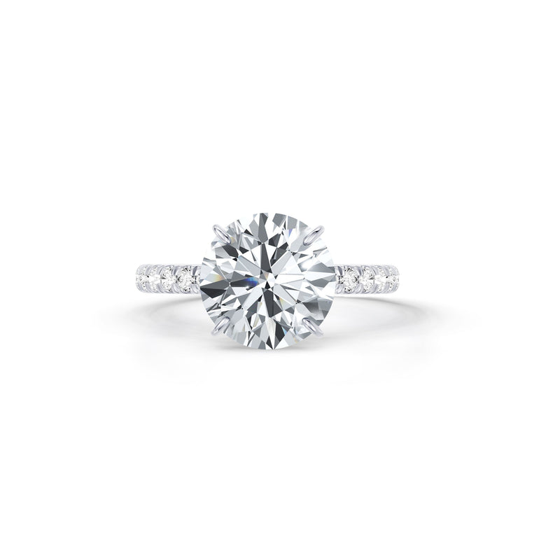 Claire Round Brilliant Cut Lab Diamond Solitaire Engagement Ring image 1