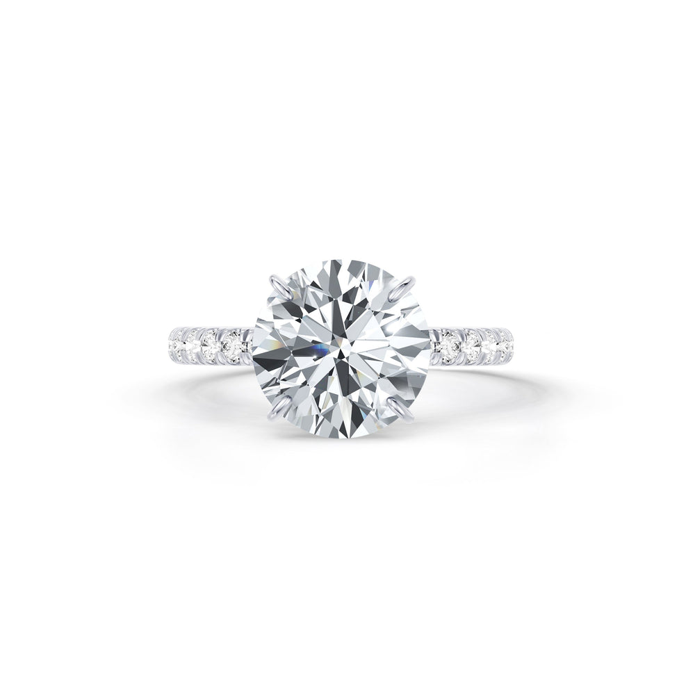 Claire Round Brilliant Cut Lab Diamond Solitaire Engagement Ring image 1
