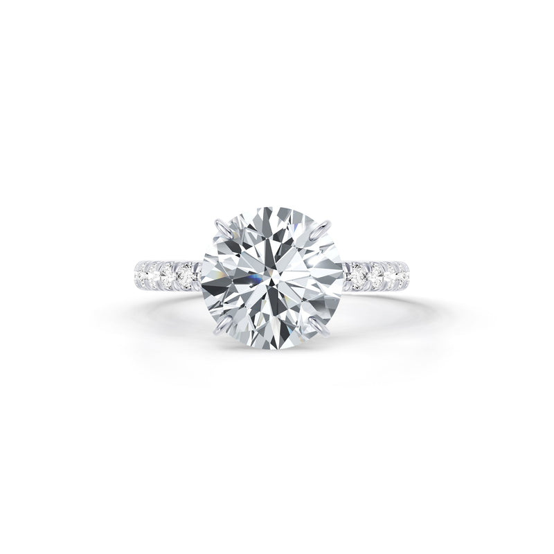 Claire Round Brilliant Cut Lab Diamond Solitaire Engagement Ring image 1