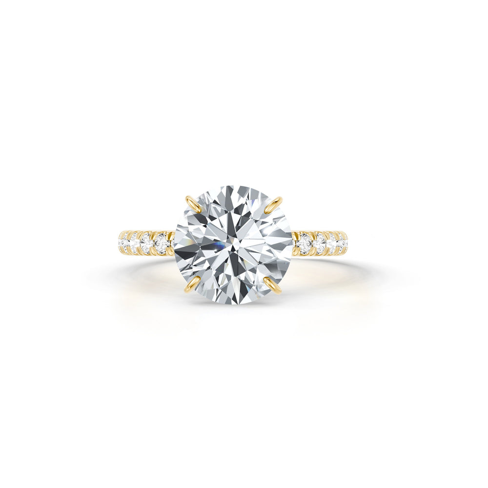 Claire Round Brilliant Cut Lab Diamond Solitaire Engagement Ring image 1