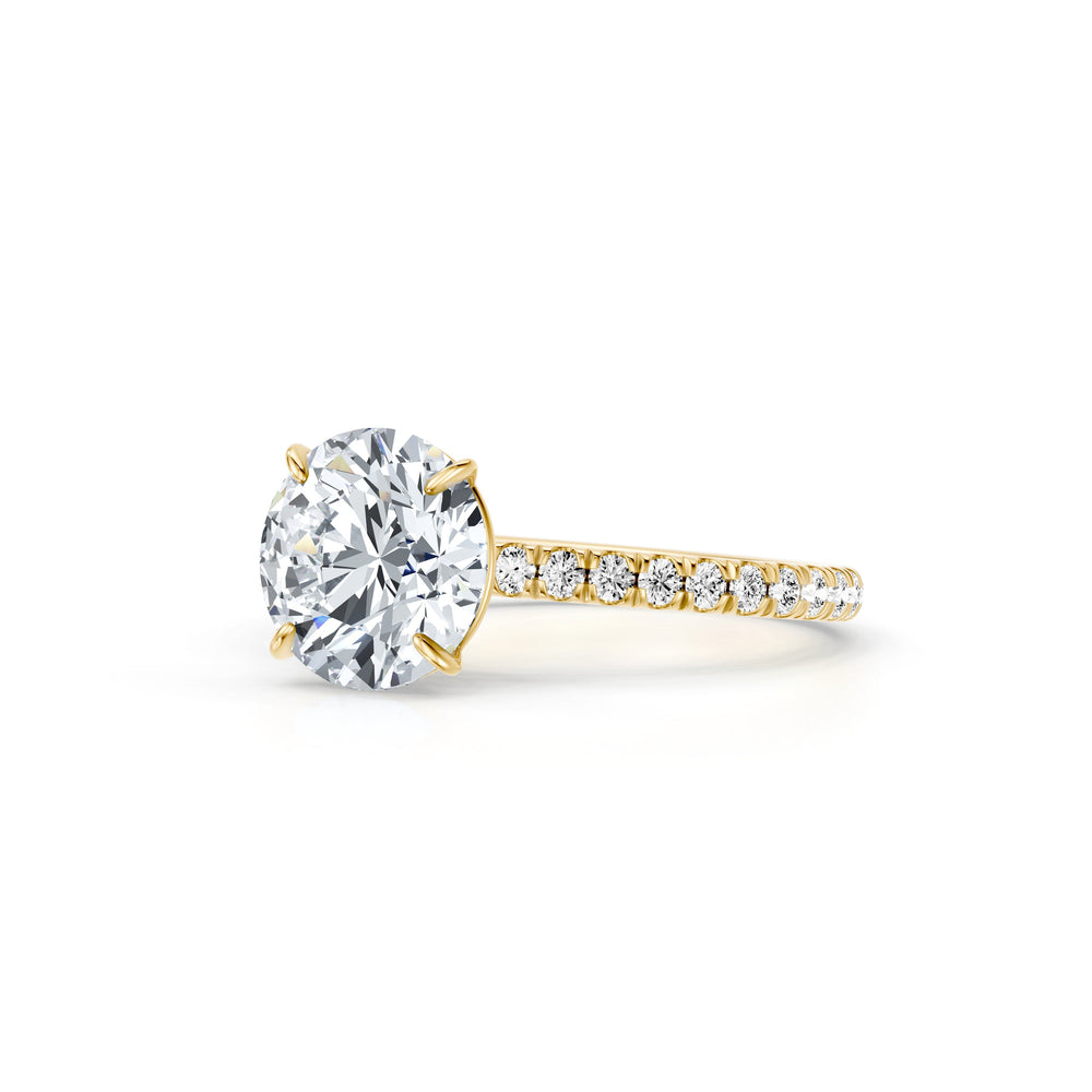 Claire Round Brilliant Cut Lab Diamond Solitaire Engagement Ring image 2