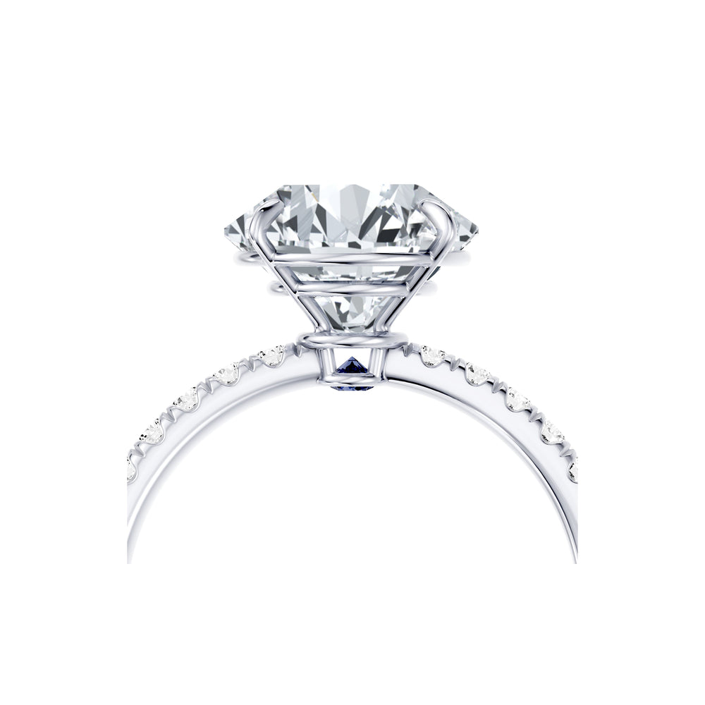 Claire Round Brilliant Cut Lab Diamond Solitaire Engagement Ring image 5