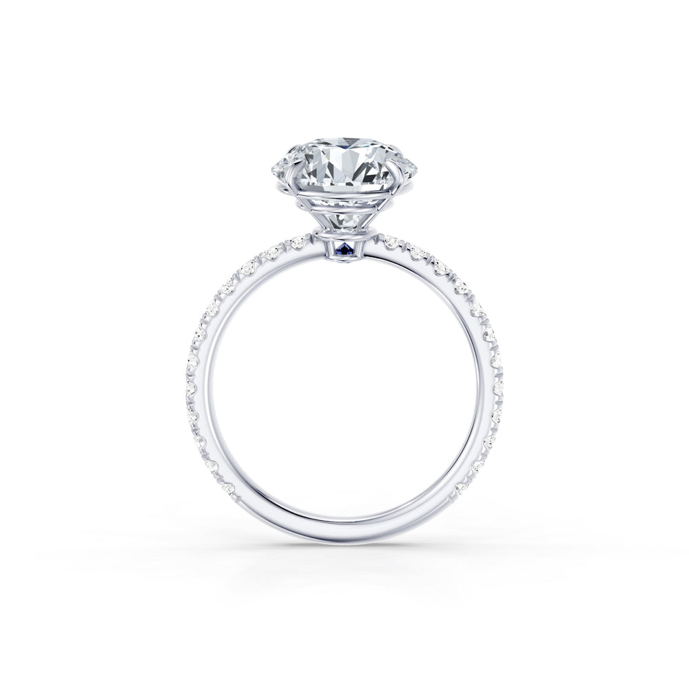 Claire Round Brilliant Cut Lab Diamond Solitaire Engagement Ring image 4