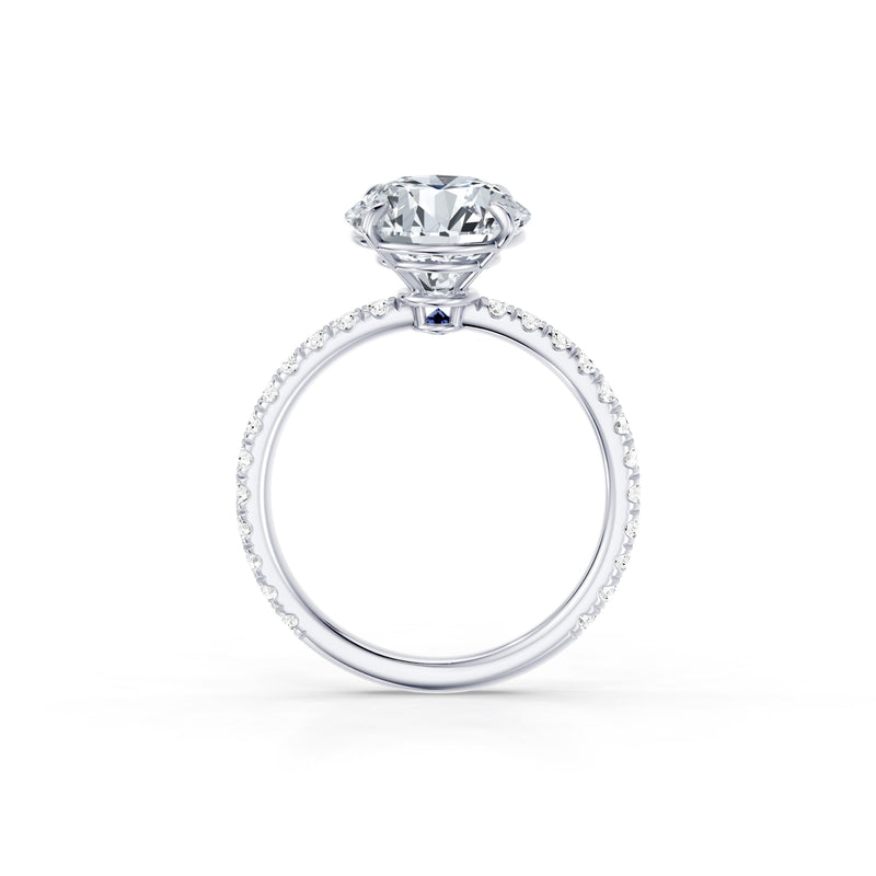 Claire Round Brilliant Cut Lab Diamond Solitaire Engagement Ring image 4