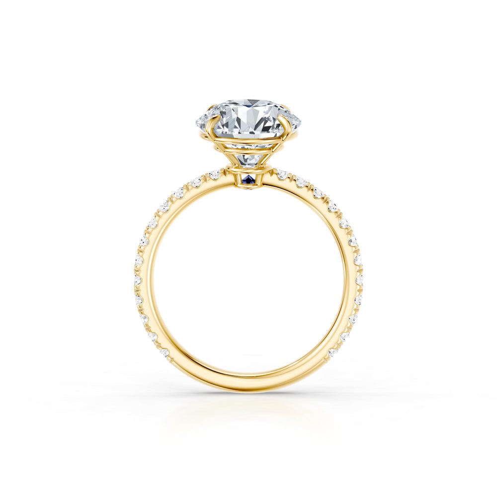 Claire Round Brilliant Cut Lab Diamond Solitaire Engagement Ring image 4
