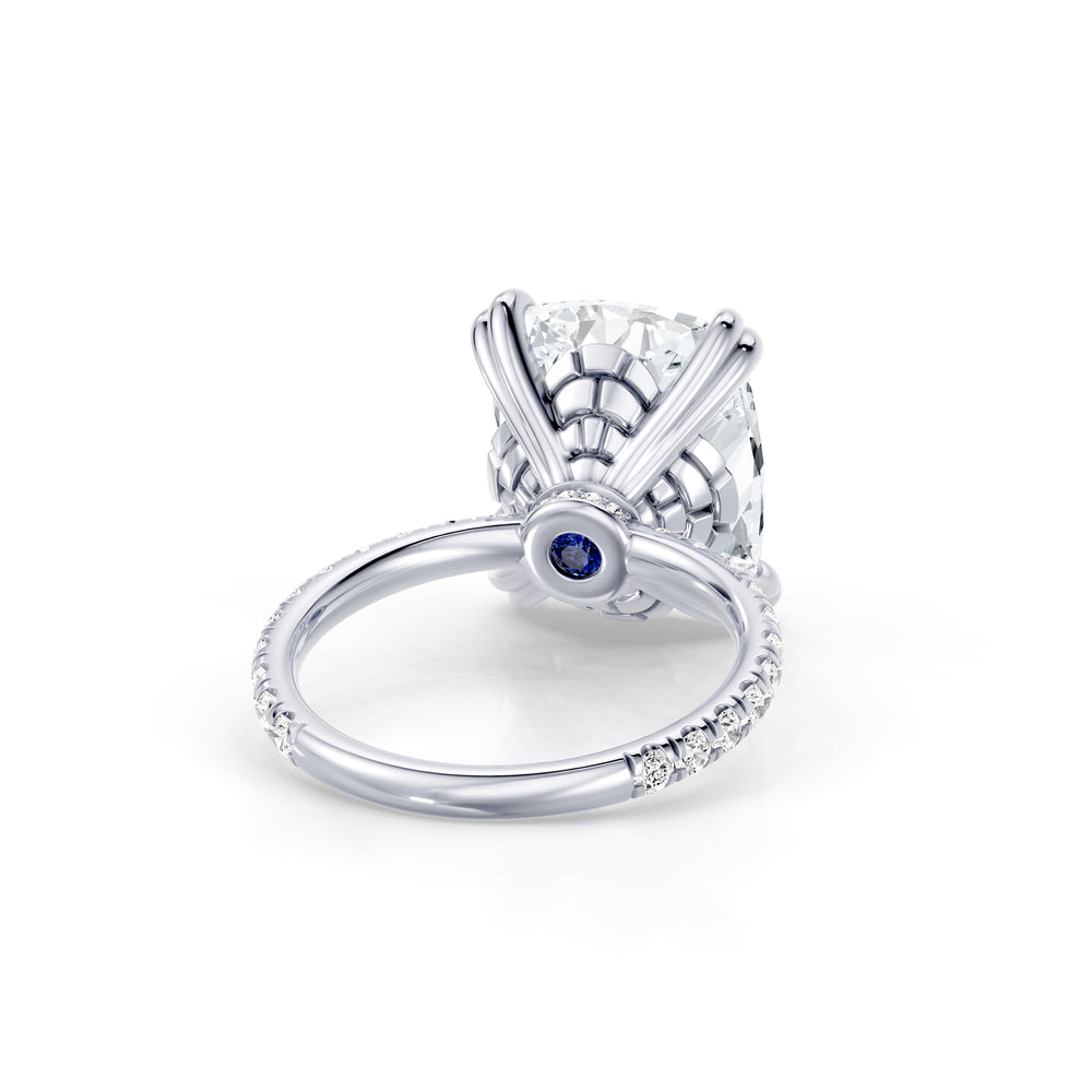 High Jewelry | Soho Elongated Cushion Cut Solitaire Lab Diamond Engagement Ring image 3