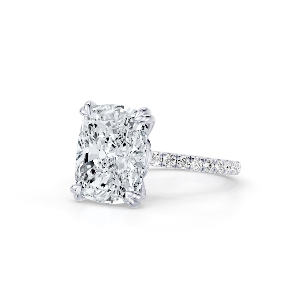 High Jewelry | Soho Elongated Cushion Cut Solitaire Lab Diamond Engagement Ring image 2
