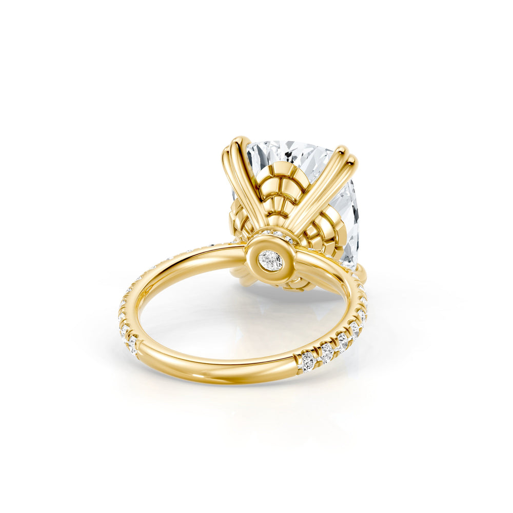 High Jewelry | Soho Elongated Cushion Cut Solitaire Lab Diamond Engagement Ring image 3