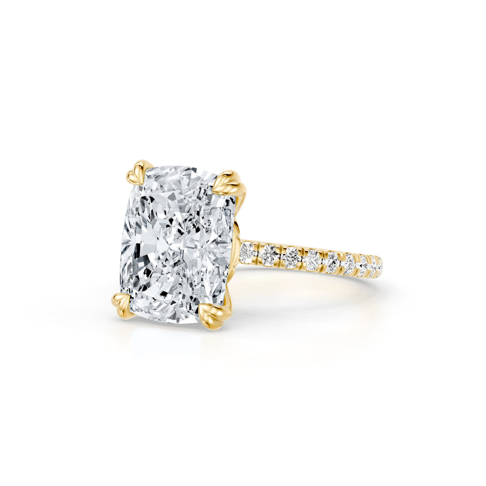 High Jewelry | Soho Elongated Cushion Cut Solitaire Lab Diamond Engagement Ring image 2