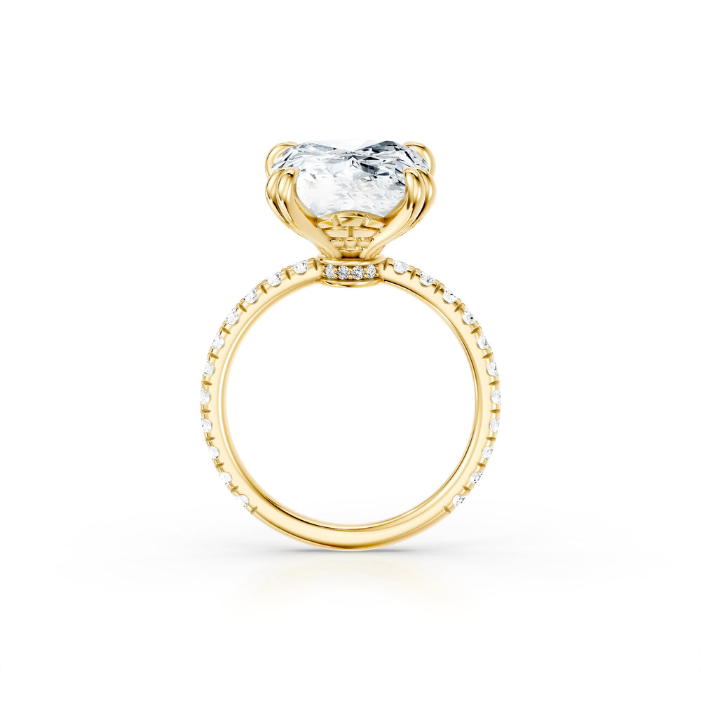 High Jewelry | Soho Elongated Cushion Cut Solitaire Lab Diamond Engagement Ring image 4