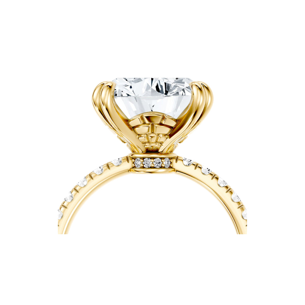 High Jewelry | Soho Elongated Cushion Cut Solitaire Lab Diamond Engagement Ring image 5