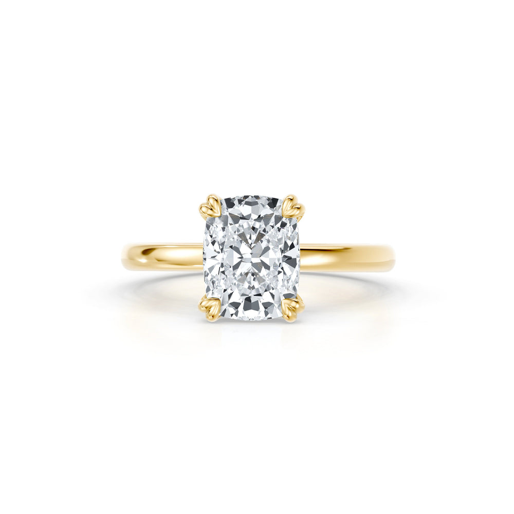 Soho Elongated Cushion Solitaire Lab Diamond Engagement Ring image 1
