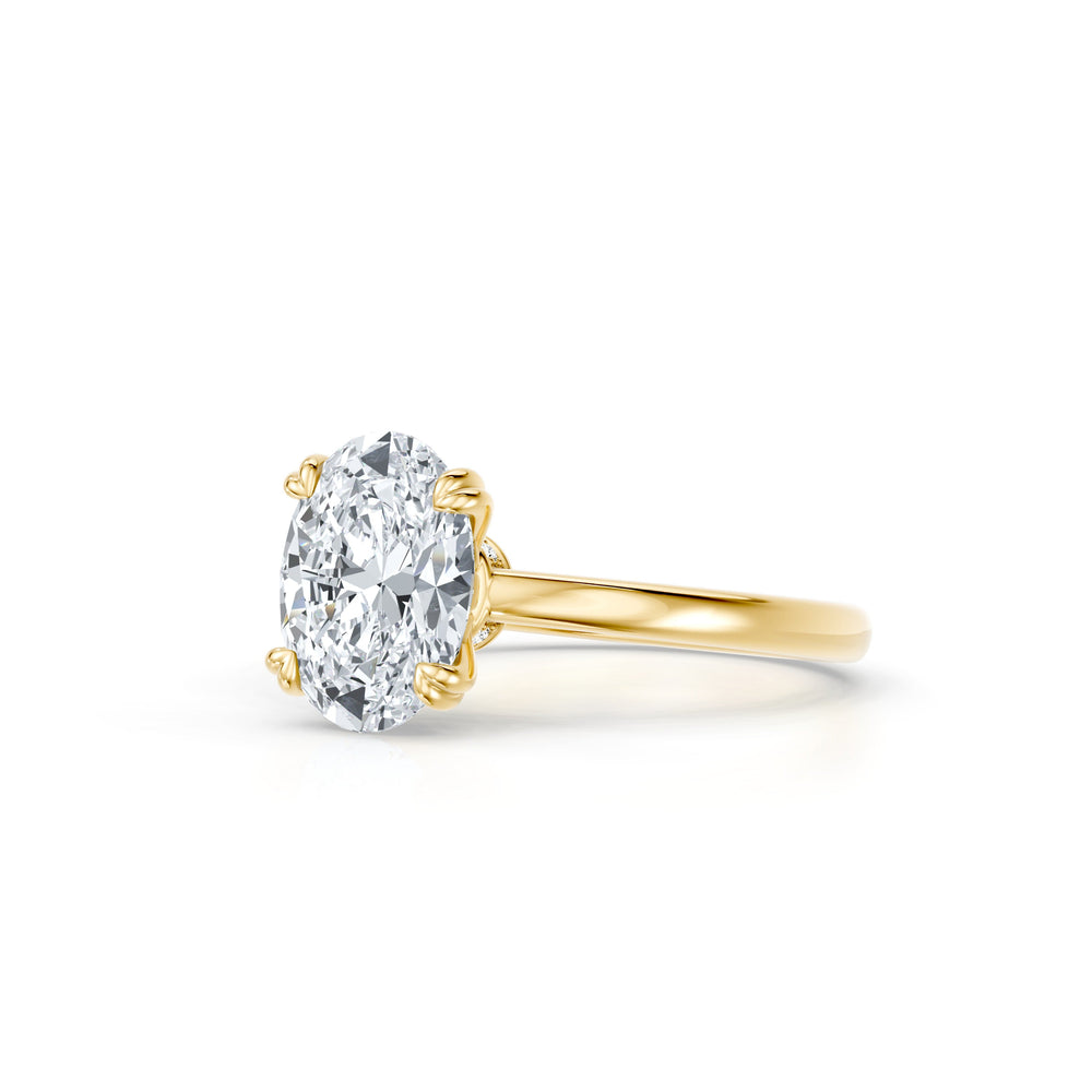 Soho Oval Cut Solitaire Lab Diamond Engagement Ring image 2