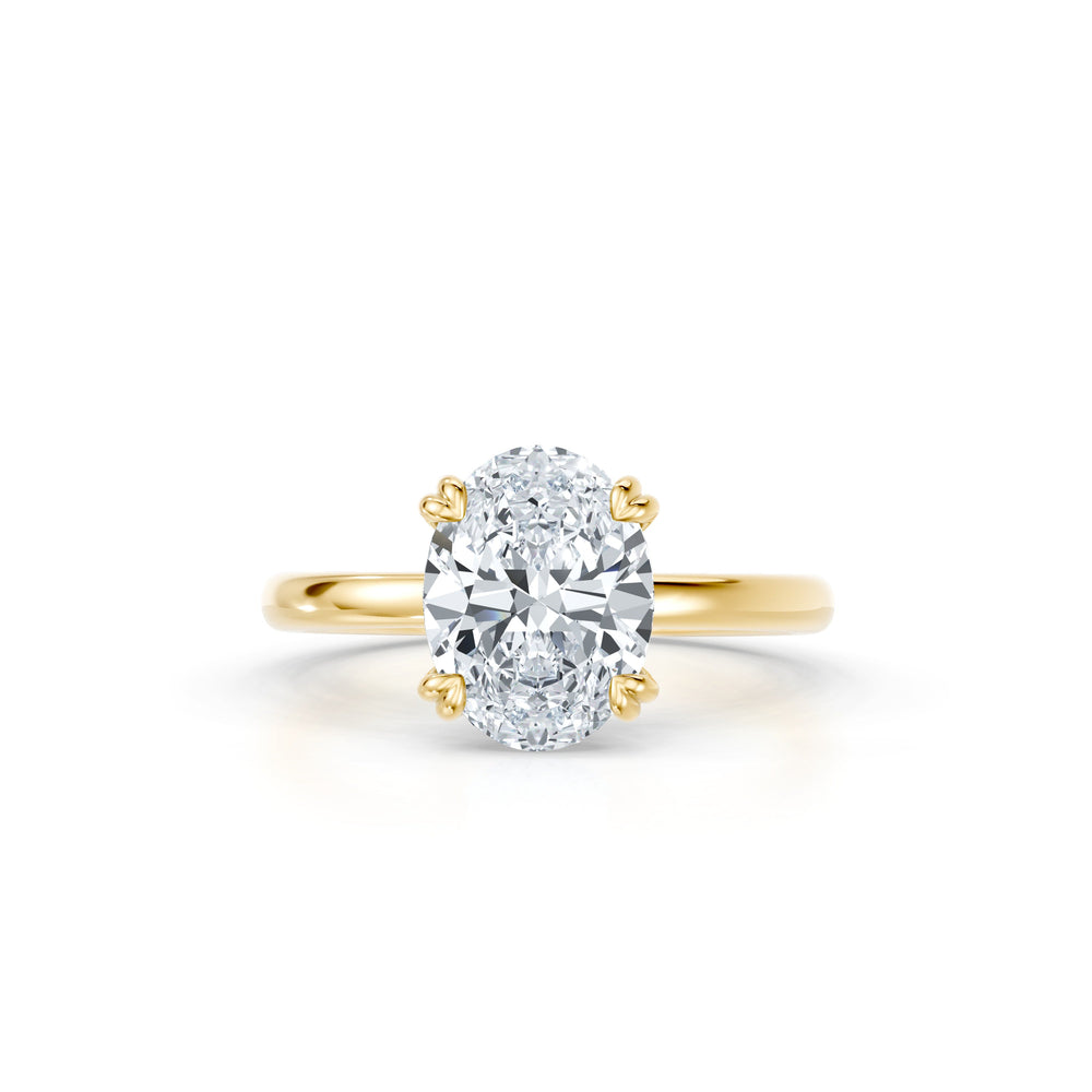 Soho Oval Cut Solitaire Lab Diamond Engagement Ring image 1