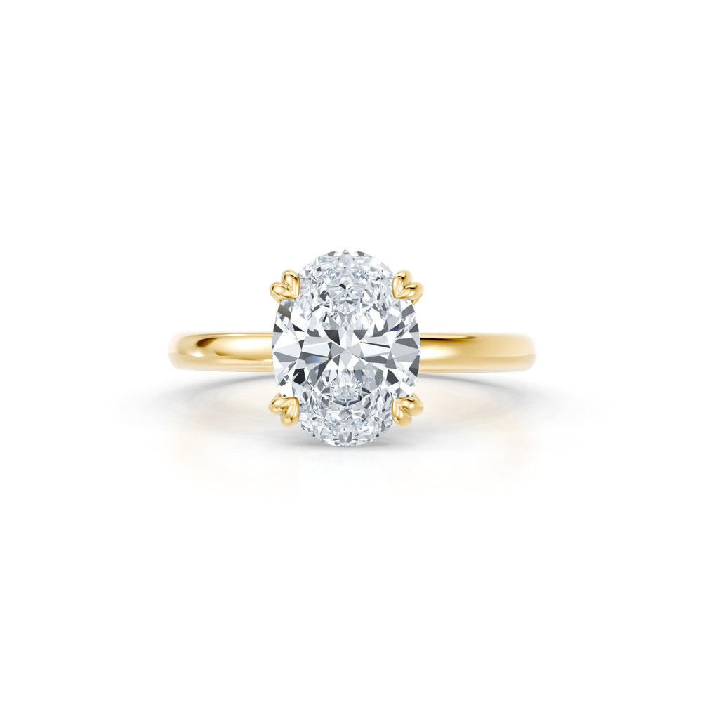 Soho Oval Cut Solitaire Lab Diamond Engagement Ring image 1