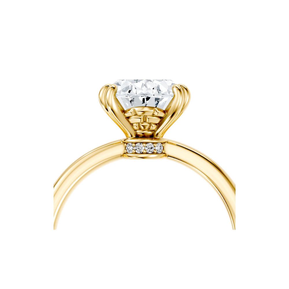 Soho Oval Cut Solitaire Lab Diamond Engagement Ring image 5