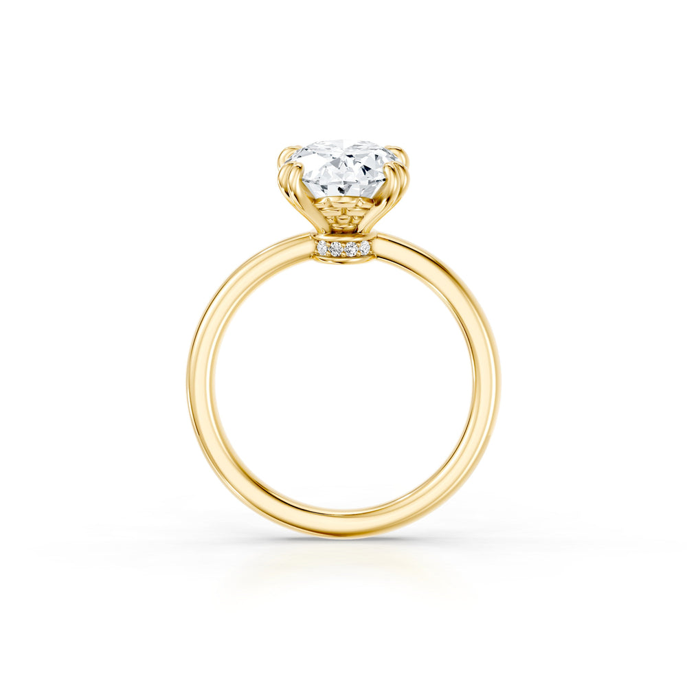 Soho Oval Cut Solitaire Lab Diamond Engagement Ring image 4
