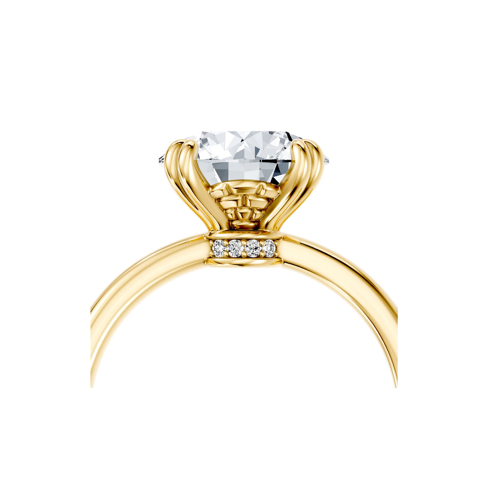 Soho Round Cut Solitaire Lab Diamond Engagement Ring image 5