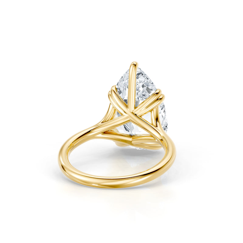 High Jewelry | Jane Pear Cut Solitaire Lab Diamond Engagement Ring image 3