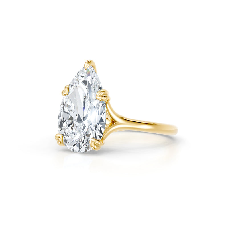 High Jewelry | Jane Pear Cut Solitaire Lab Diamond Engagement Ring image 2