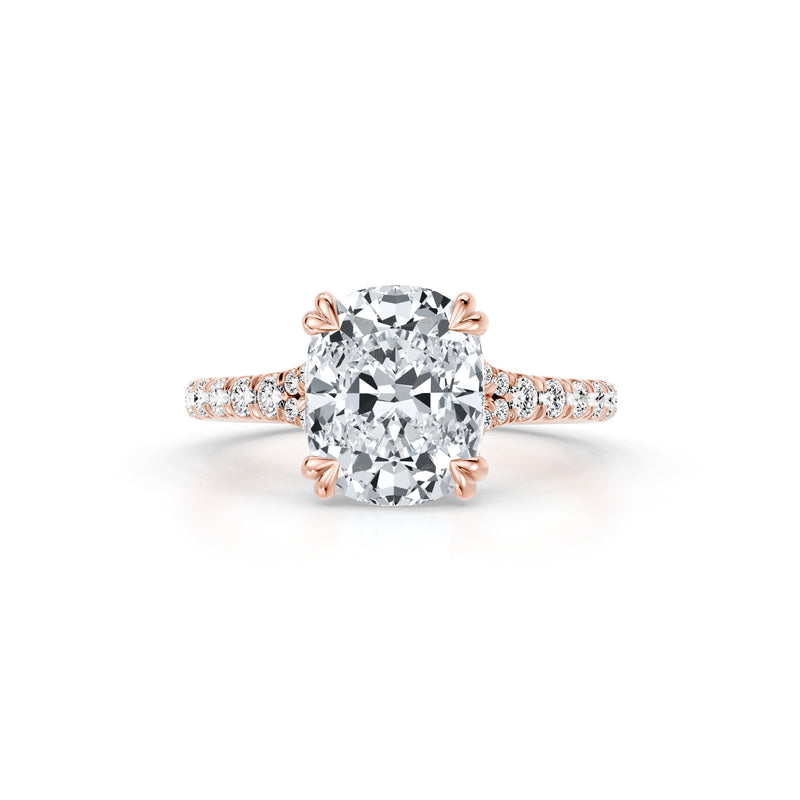 Jane Solitaire Lab Diamond Engagement Ring - One Row Pavé image 131